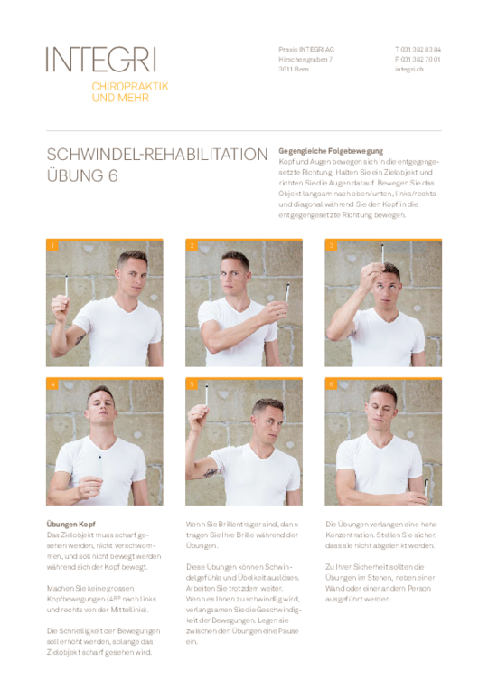 Übung Schwindel-Rehabilitaion 6