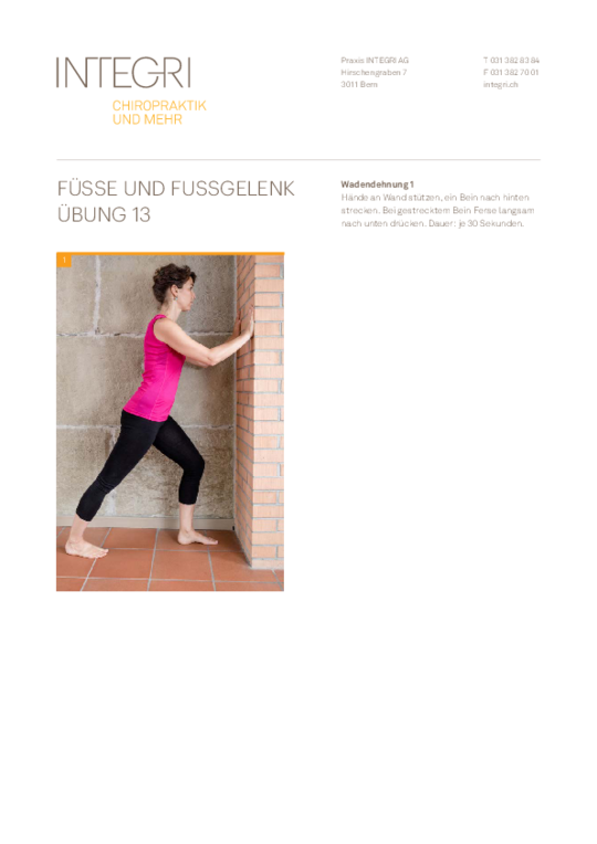 Übung Füsse und Fussgelenke 13