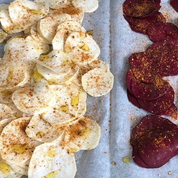 Gemüsechips roh Gemüsechips roh