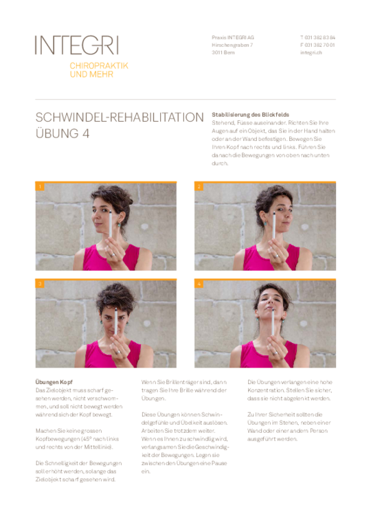 Übung Schwindel-Rehabilitaion 4