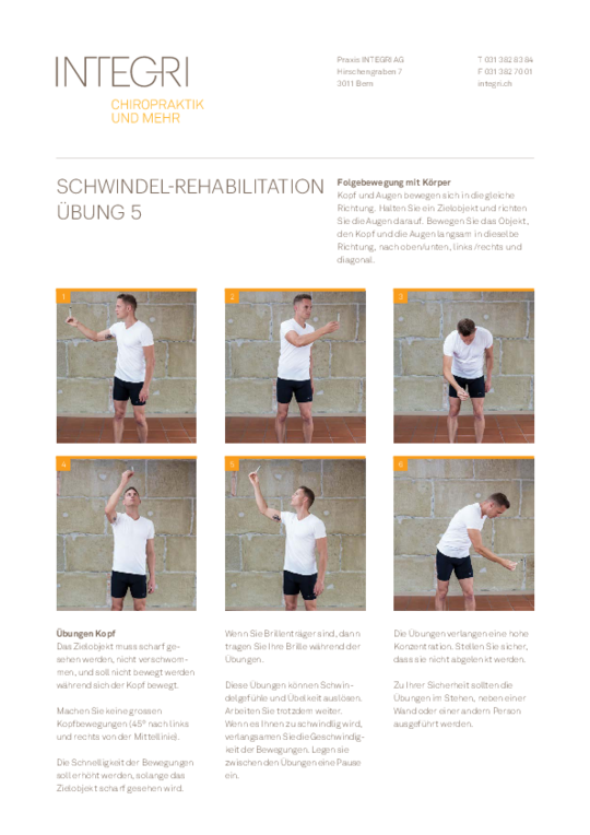 Übung Schwindel-Rehabilitaion 5