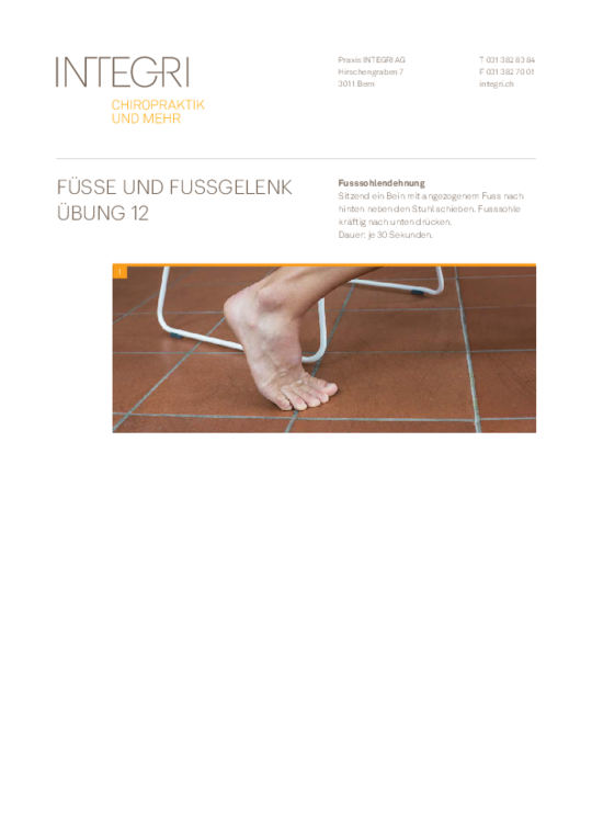 Übung Füsse und Fussgelenke 12