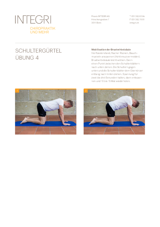 Übung Schultergürtel 4