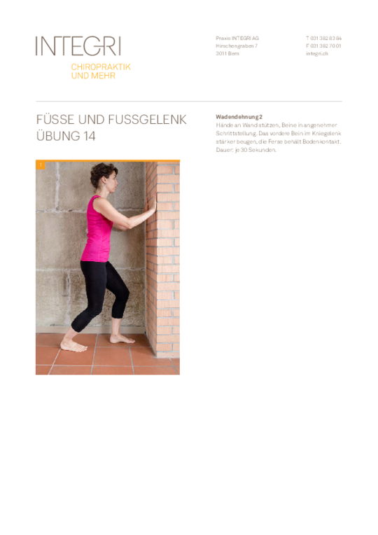 Übung Füsse und Fussgelenke 14