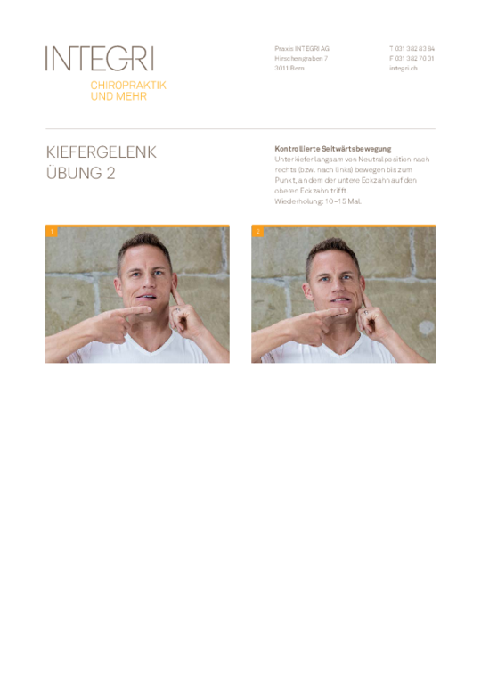 Übung Kiefergelenk 2