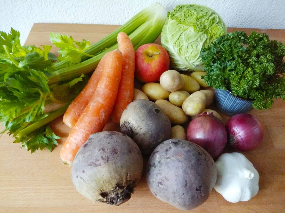 Borscht, Gemüse Borscht, Gemüse